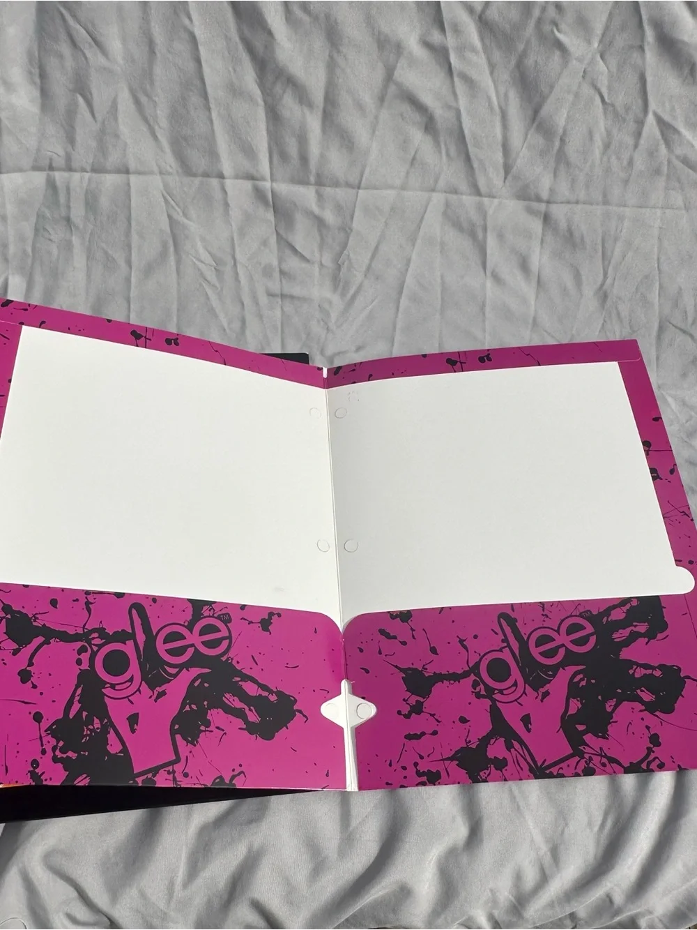 Glee Collectible Portfolio Folders set of 3 - Pink, Black, Multicolor